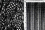 Plaid Double Knit Jacquard Stretch Fabric