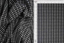 1 Yard 58/60" Double Knit Jacquard Plaid Fabric 90.5% Polyester 8.5% Rayon 1% Spandex 230 GSM