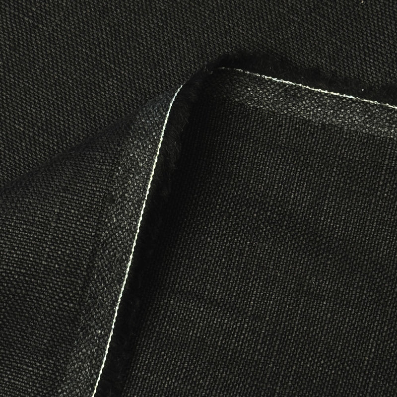 Pure Linen Black 10.5oz Fabric