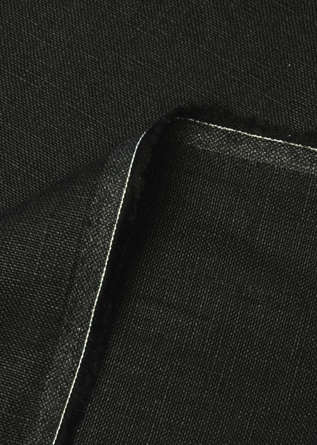Pure Linen Black 10.5oz Fabric