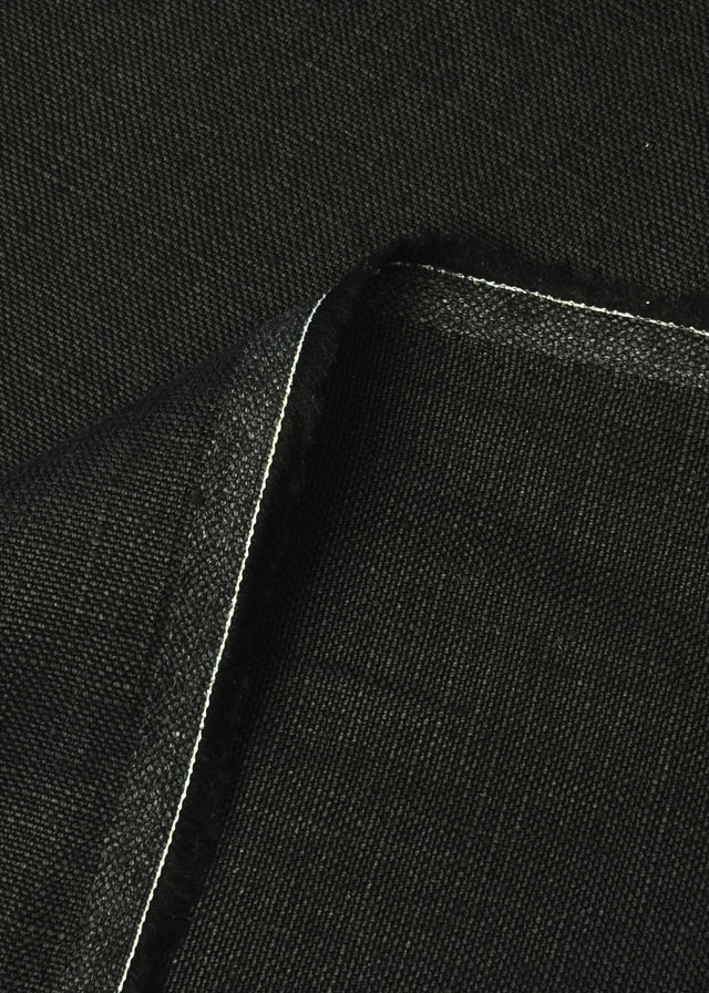 Pure Linen Black 10.5oz Fabric