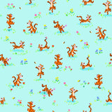 Quilting Cotton 100 Aker Woods Tigger Bounce Sky Riley Blake