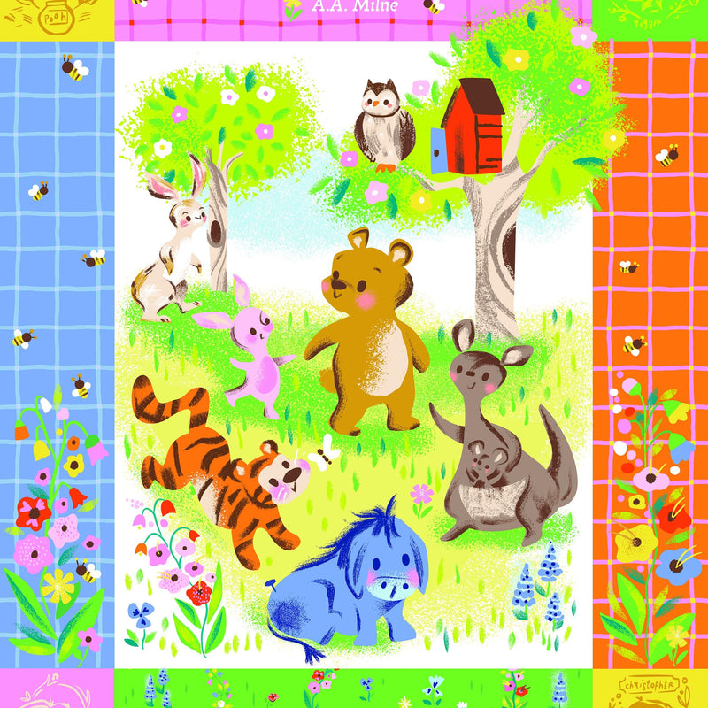 Fabric Panel 100 Aker Woods My Favorite Day Riley Blake Winnie the Pooh
