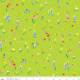 Quilting Cotton 100 Aker Woods Picnic Meadow Lime Riley Blake Designs