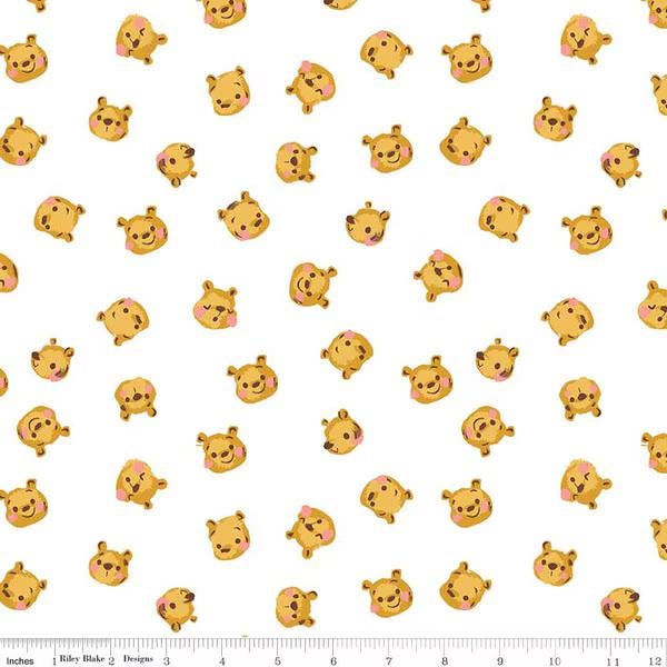 Quilting Cotton 100 Aker Woods Winnie the Pooh White Riley Blake Designs