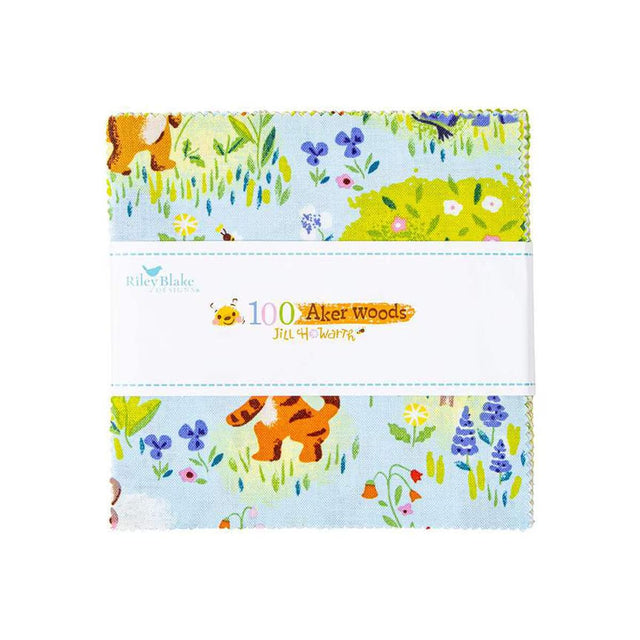 Quilting Cotton 100 Aker Woods Winnie the Pooh 5" Stacker Riley Blake Designs
