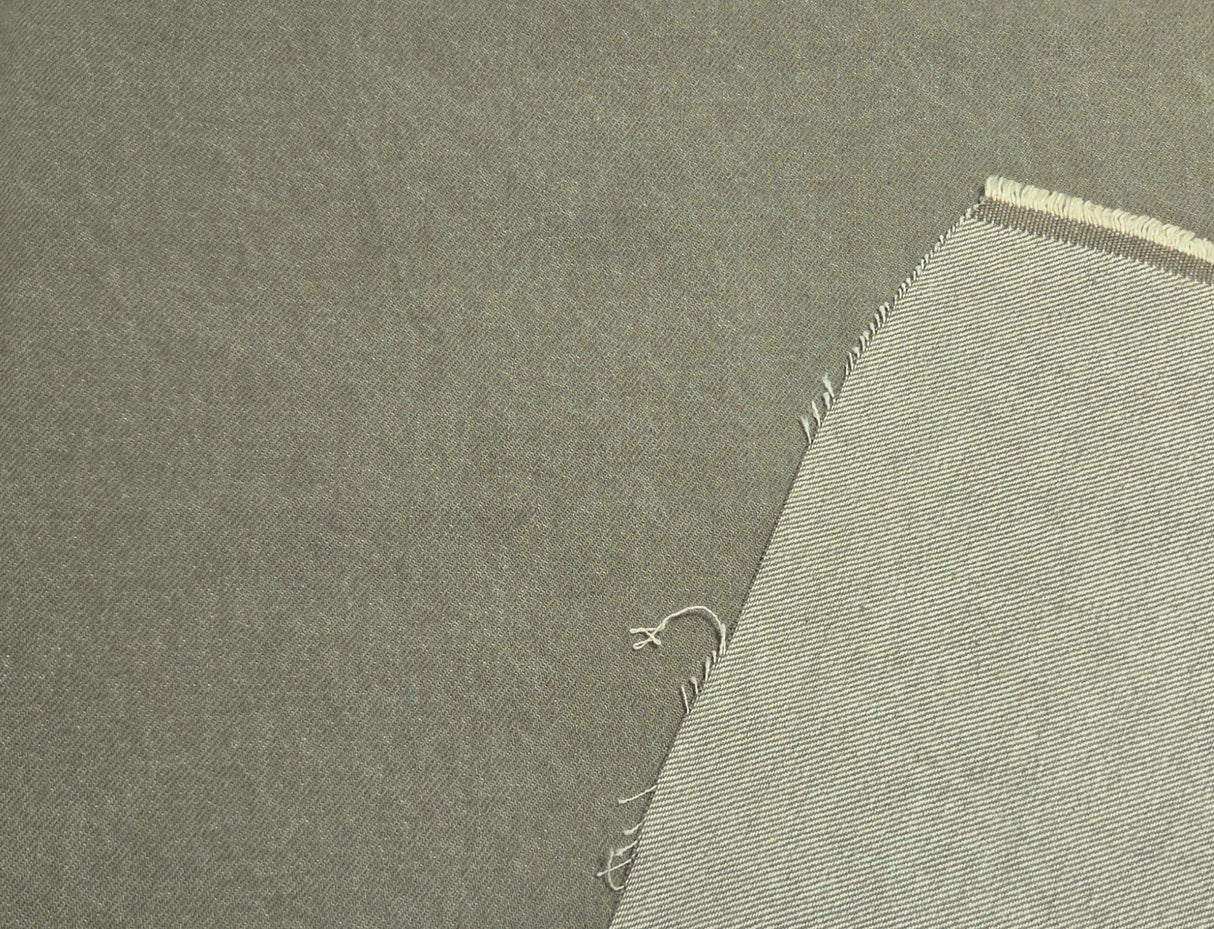 Cotton Bull Denim Olive Sprig
