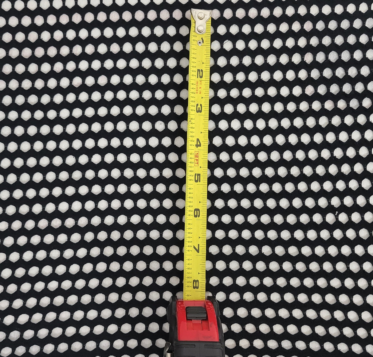 Cotton Spandex Fishnet Knit Black