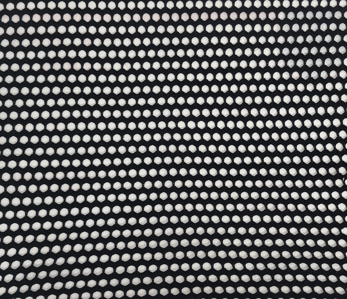 Cotton Spandex Fishnet Knit Black