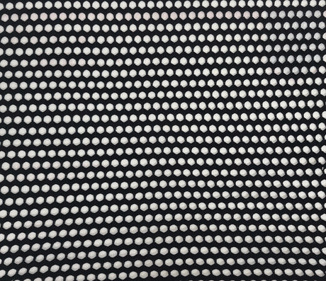 Cotton Spandex Fishnet Knit Black