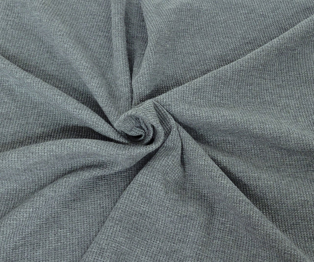 Cotton Thermal Knit Dark Heather Gray
