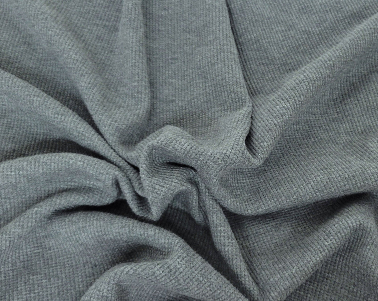 Cotton Thermal Knit Dark Heather Gray