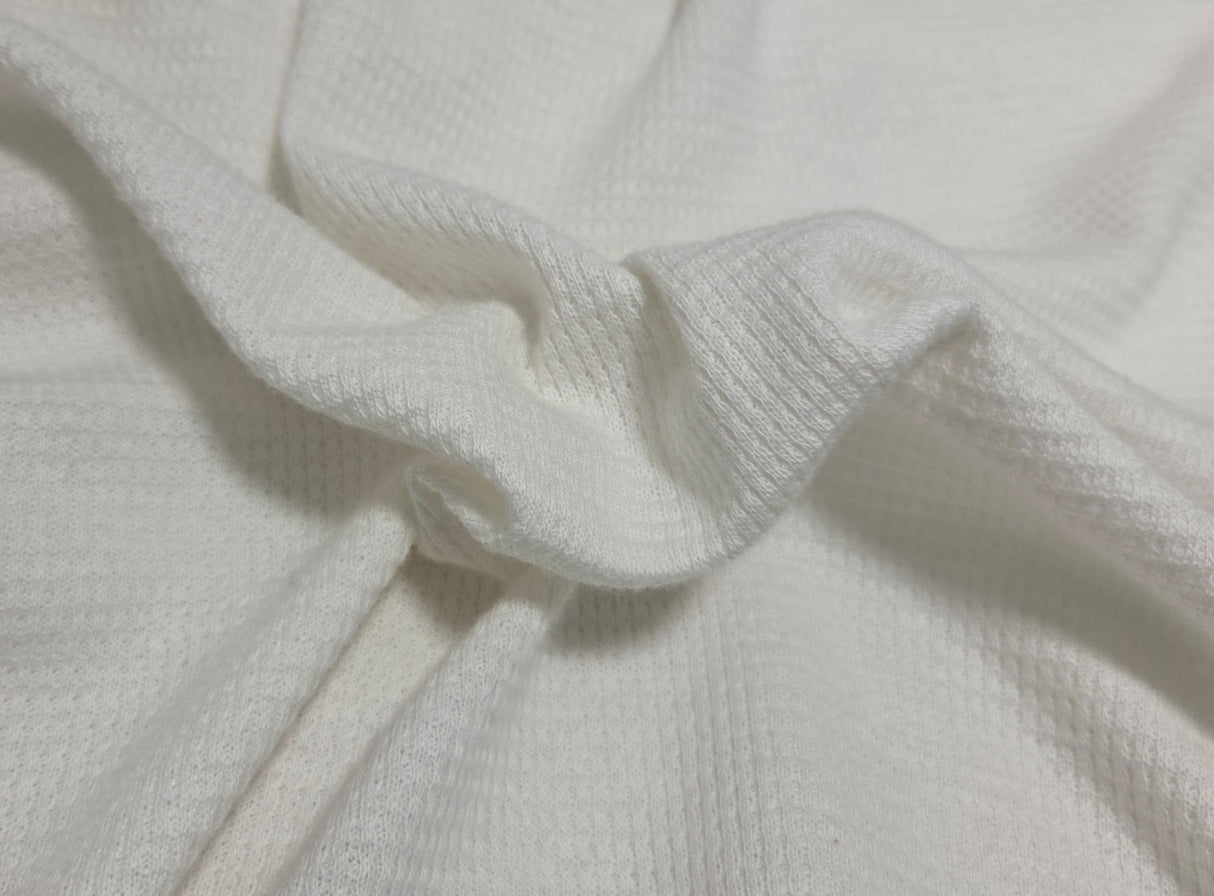 Cotton Thermal Knit Off White