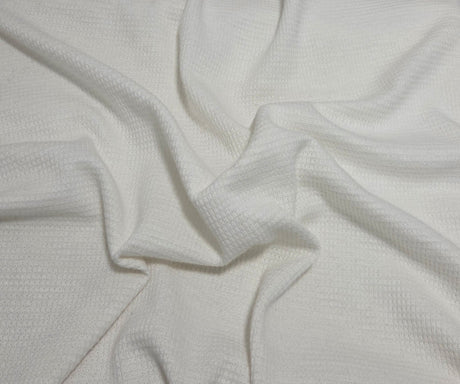 Cotton Thermal Knit Off White