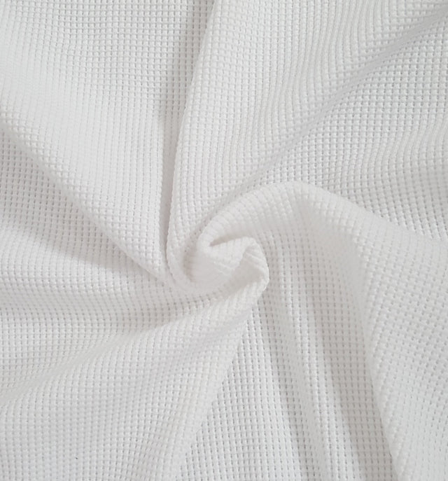 Cotton Thermal Knit White 400GSM