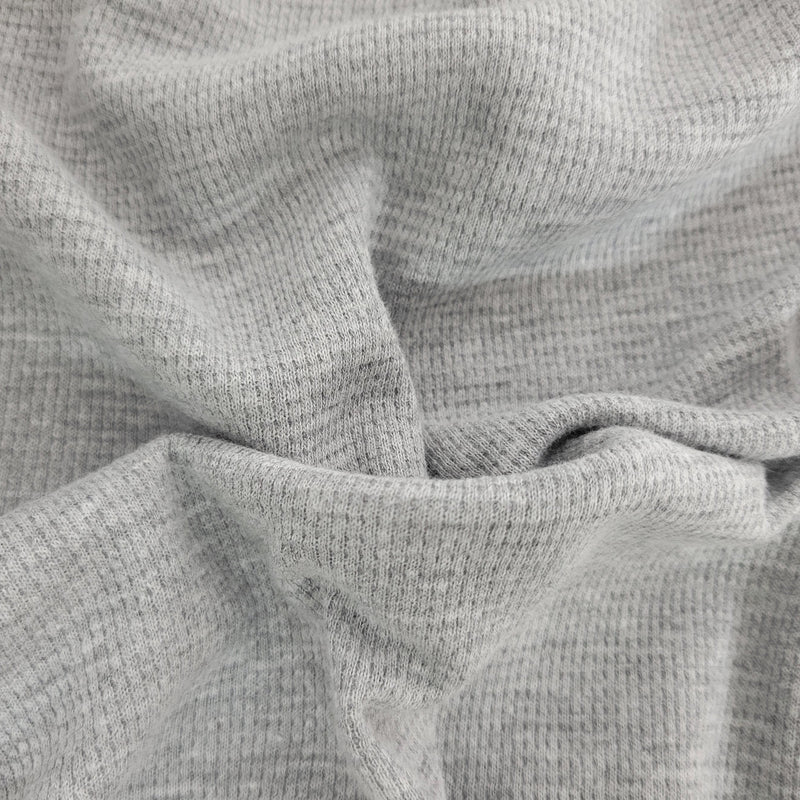 Cotton Thermal Knit Heather Gray