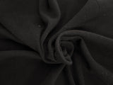 Black Cotton Rib Knit Fabric