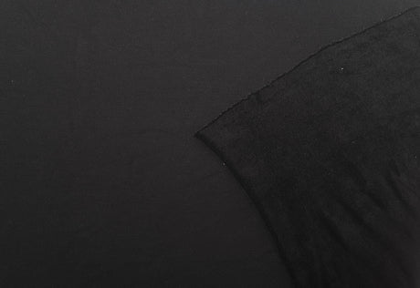 Cotton Brushed French Terry Knit Black