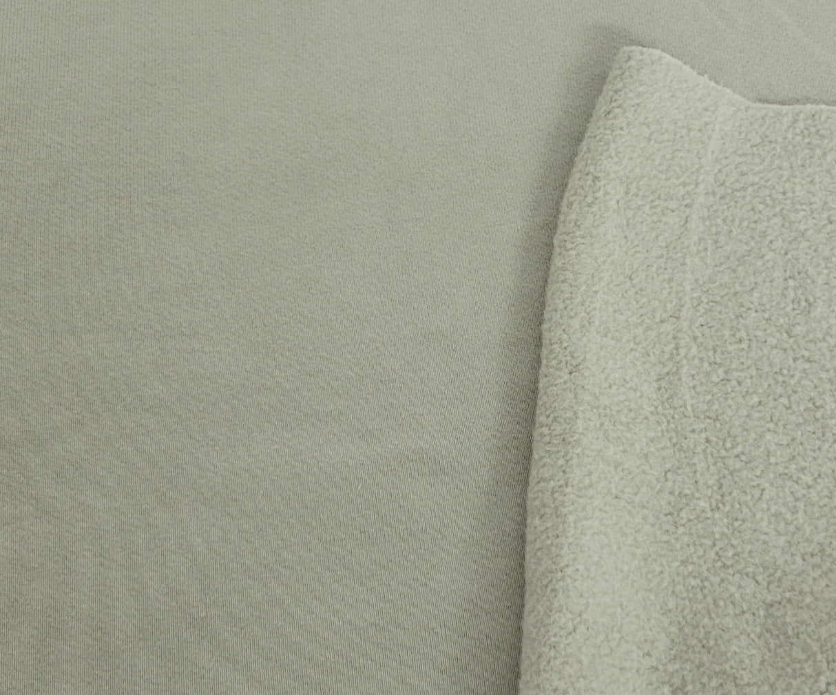Cotton Fleece Knit Dusty Beige