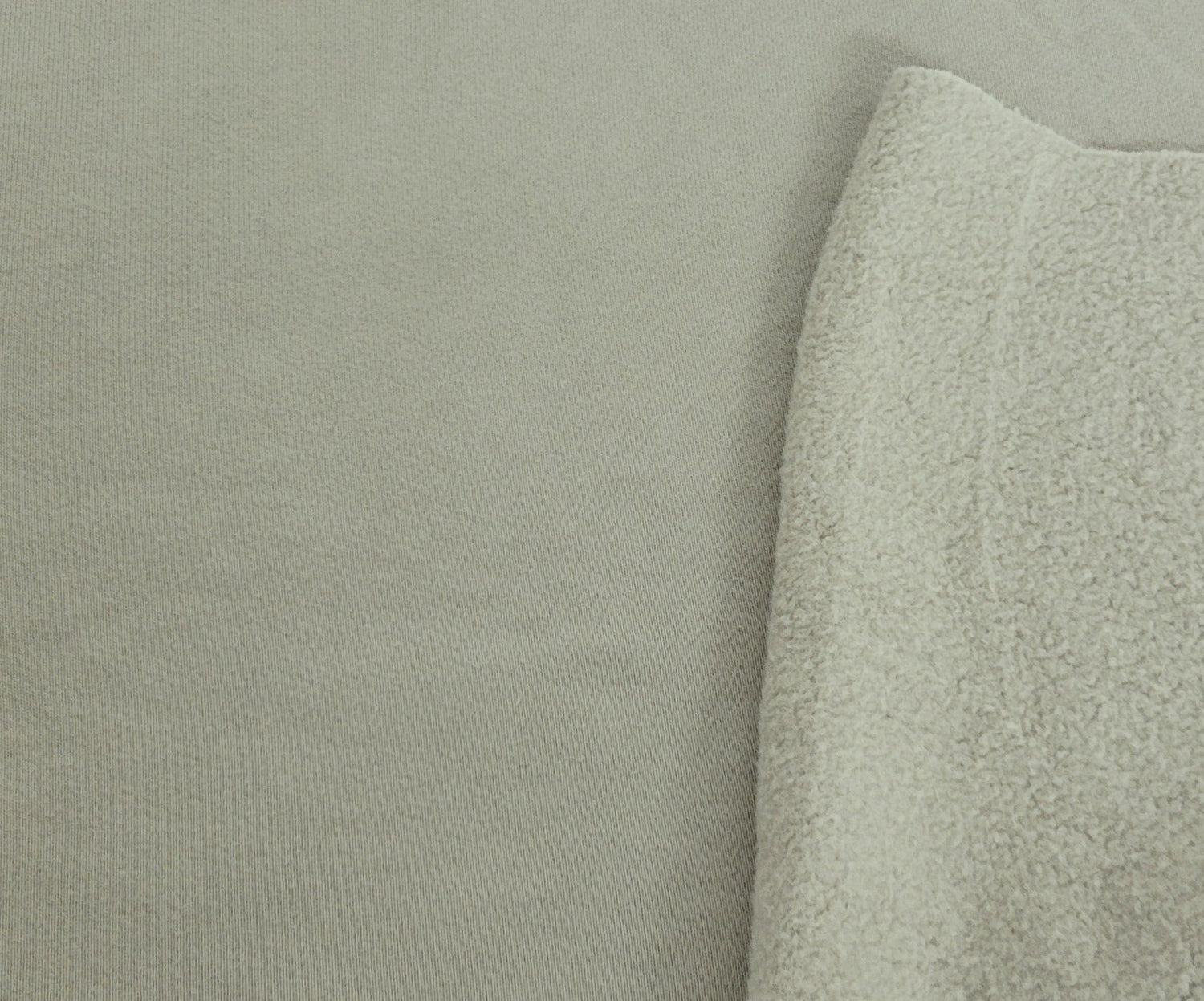 Cotton Fleece Knit Dusty Beige