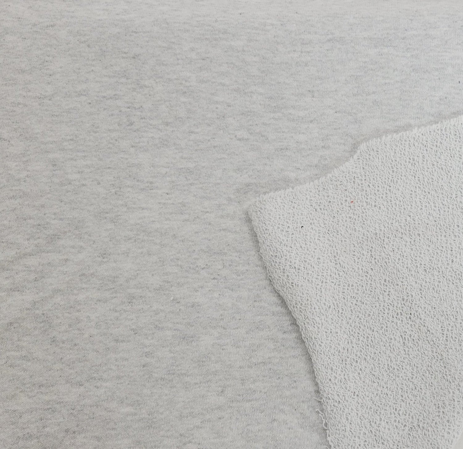 Cotton French Terry Knit Ash White