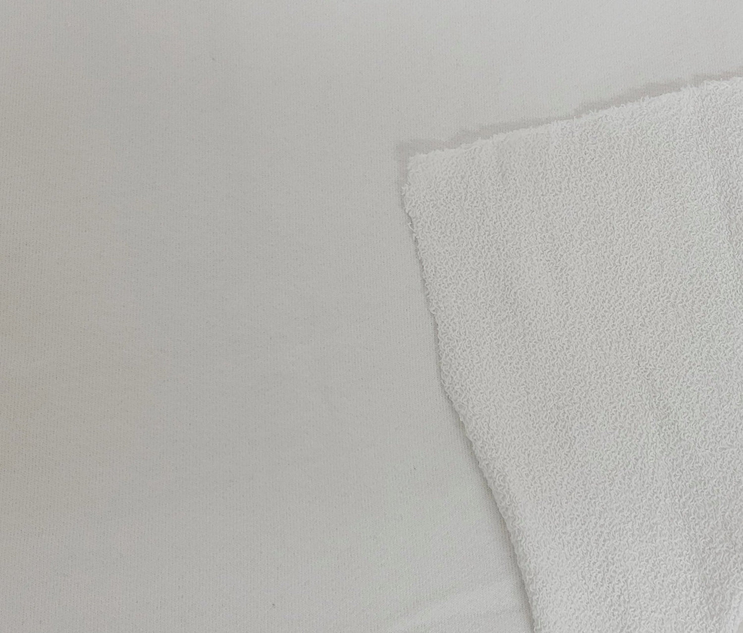 Cotton French Terry Knit Bright White