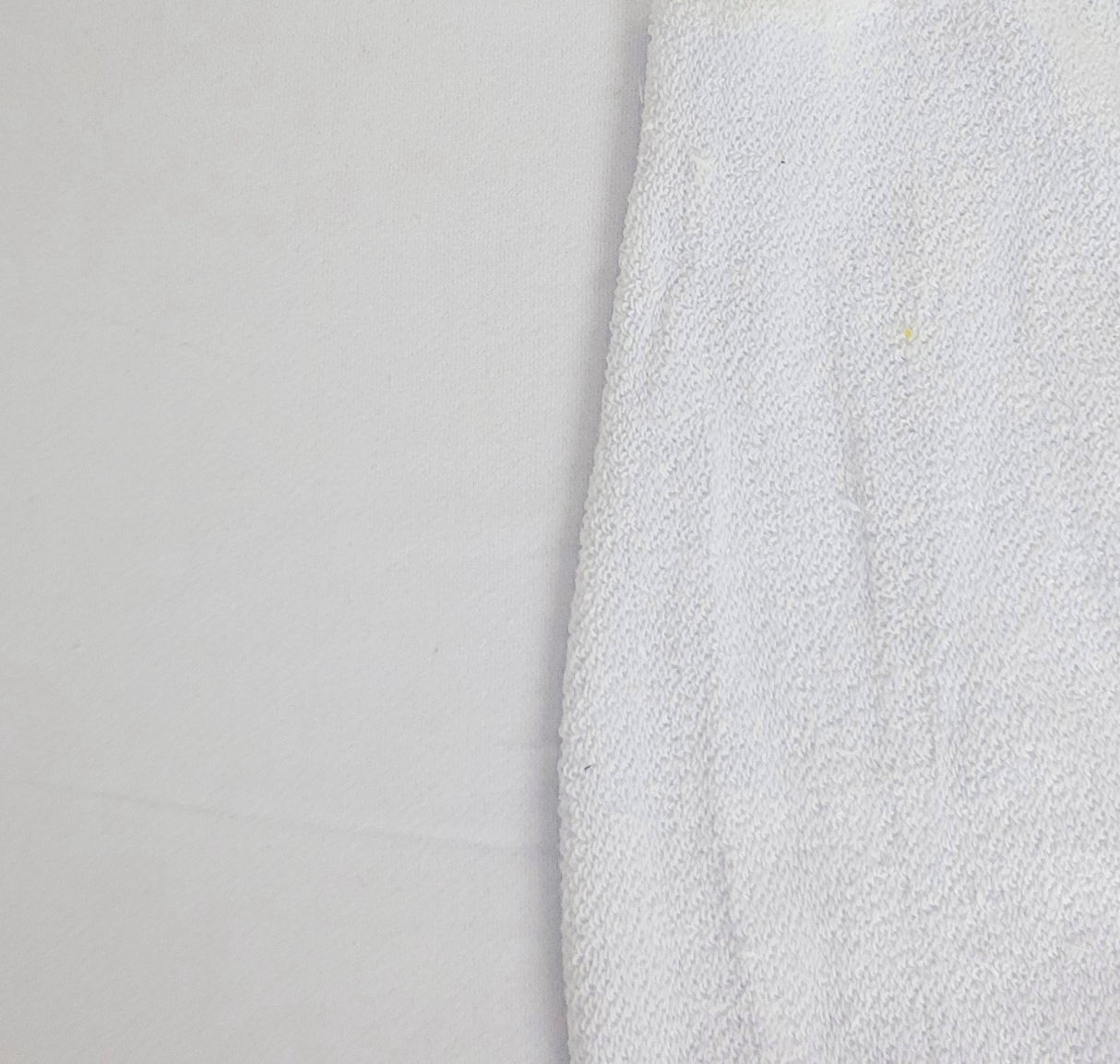 Cotton French Terry Knit White