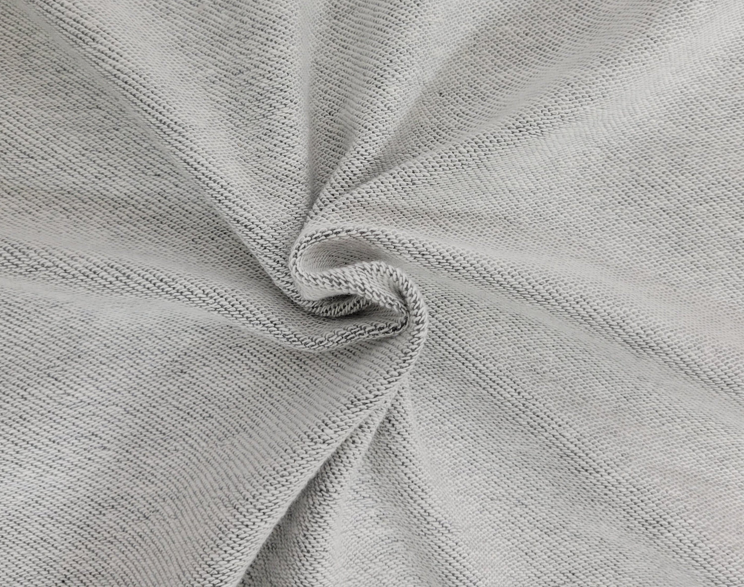 Cotton French Terry Knit Dark Heather Gray