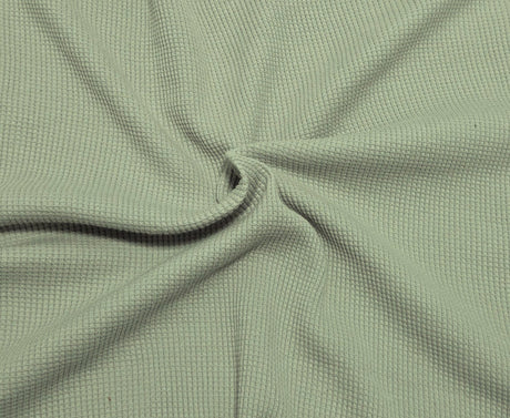 Cotton Thermal Knit Fabric Smoke