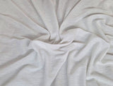 Linen Jersey White Knit Fabric
