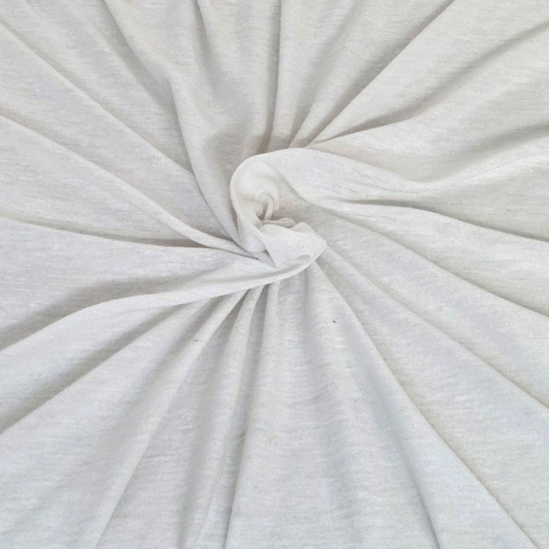 Linen Jersey White Knit Fabric