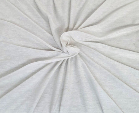 Linen Jersey White Knit Fabric