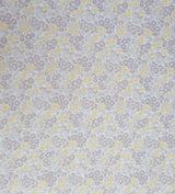 Printed Linen Purple Yellow Sunflower