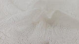Crochet Knit Lace Off White Polyester