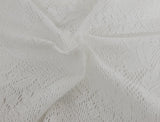 Crochet Knit Lace Off White Polyester