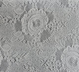 Crochet Knit Lace Off White Polyester