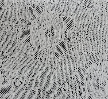 Crochet Knit Lace Off White Polyester