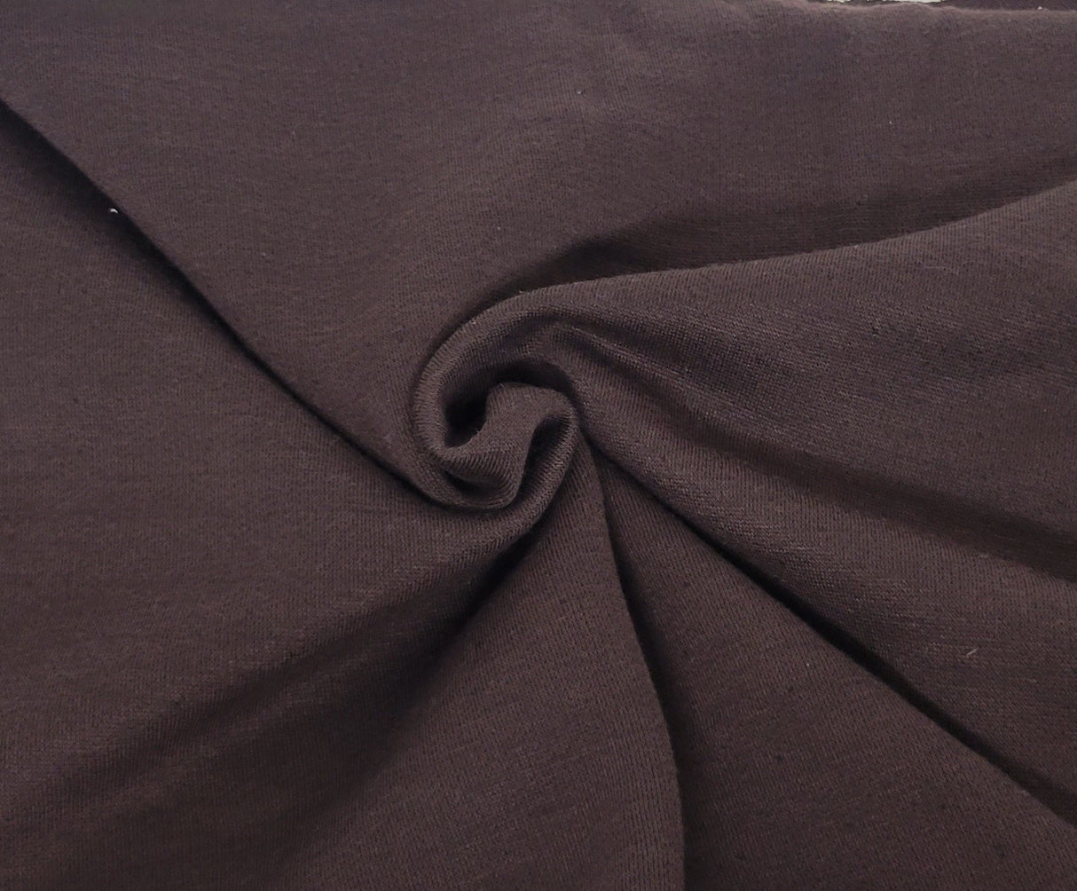 Sweatshirt Fleece Knit Chocolate Brown