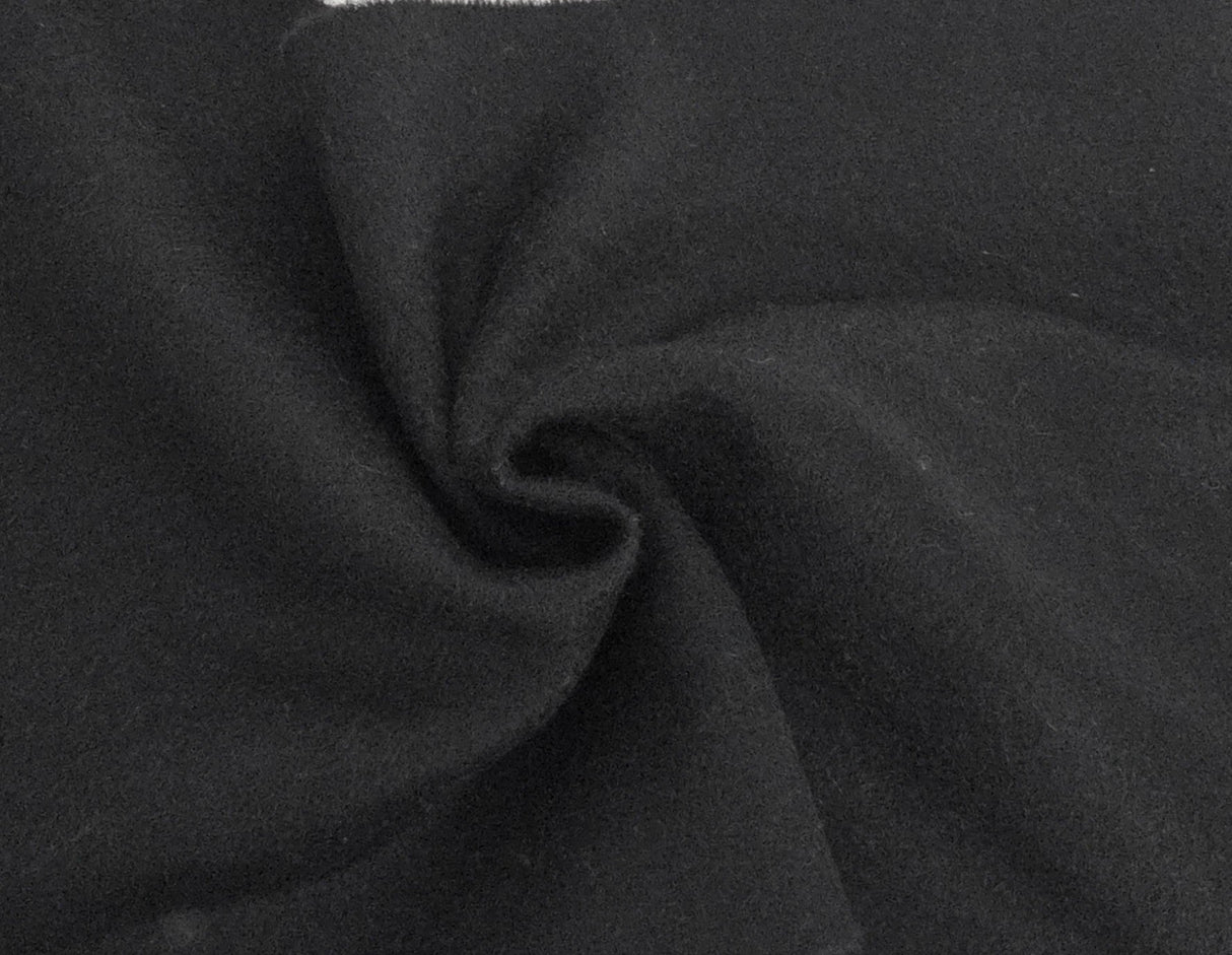 Heavyweight Wool Fabric Black