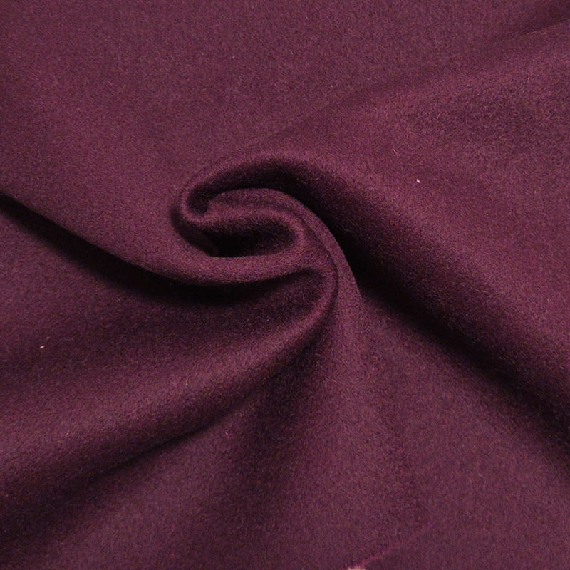 Heavy Wool Fabric Maroon 580GSM