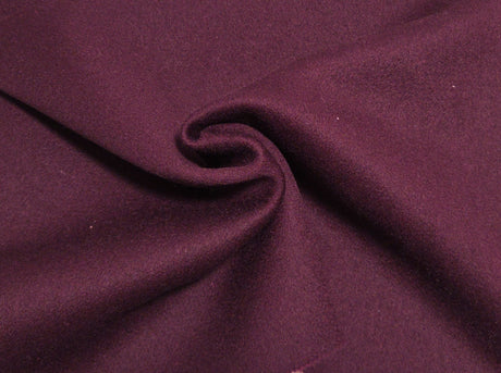 Heavy Wool Fabric Maroon 580GSM