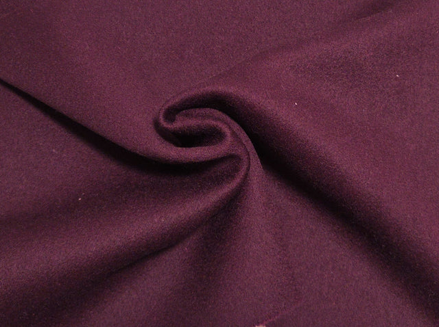 Heavy Wool Fabric Maroon 580GSM