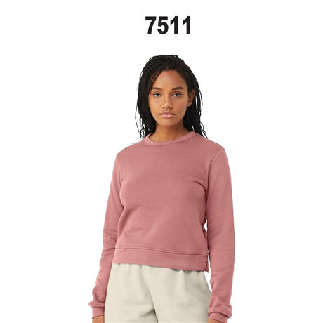 BELLA + CANVAS® Women's Sponge Fleece Classic Crewneck Long Sleeve Sweatshirt