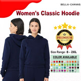 BELLA + CANVAS® Women's Classic Hoodie Sweatshirt