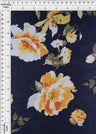Floral Chiffon Woven Fabric Black Multi