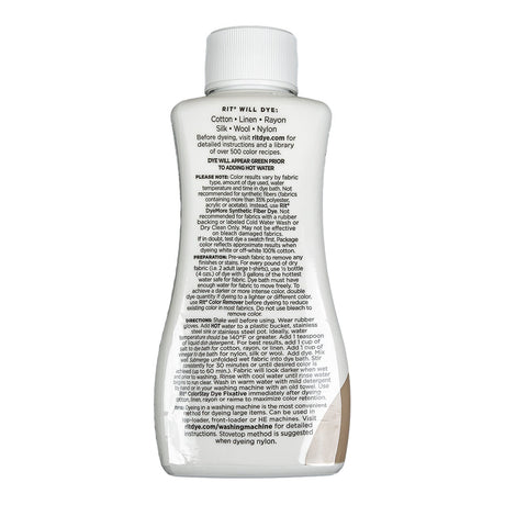 Rit All-Purpose Liquid Fabric Dye - Taupe - 8oz Bottle