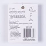 Dritz Silver Jean Buttons - 6 Ct