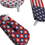 3 1/2" Diam. Bulk 50 Pieces Patriotic Red, White & Blue Metal Noisemakers