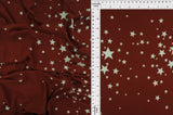 Brushed Star Print Stretch Knit