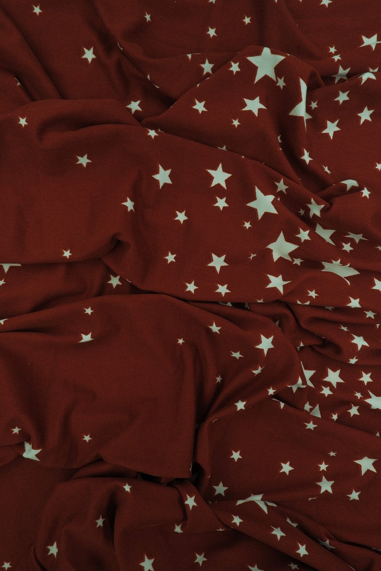 Brushed Star Print Stretch Knit